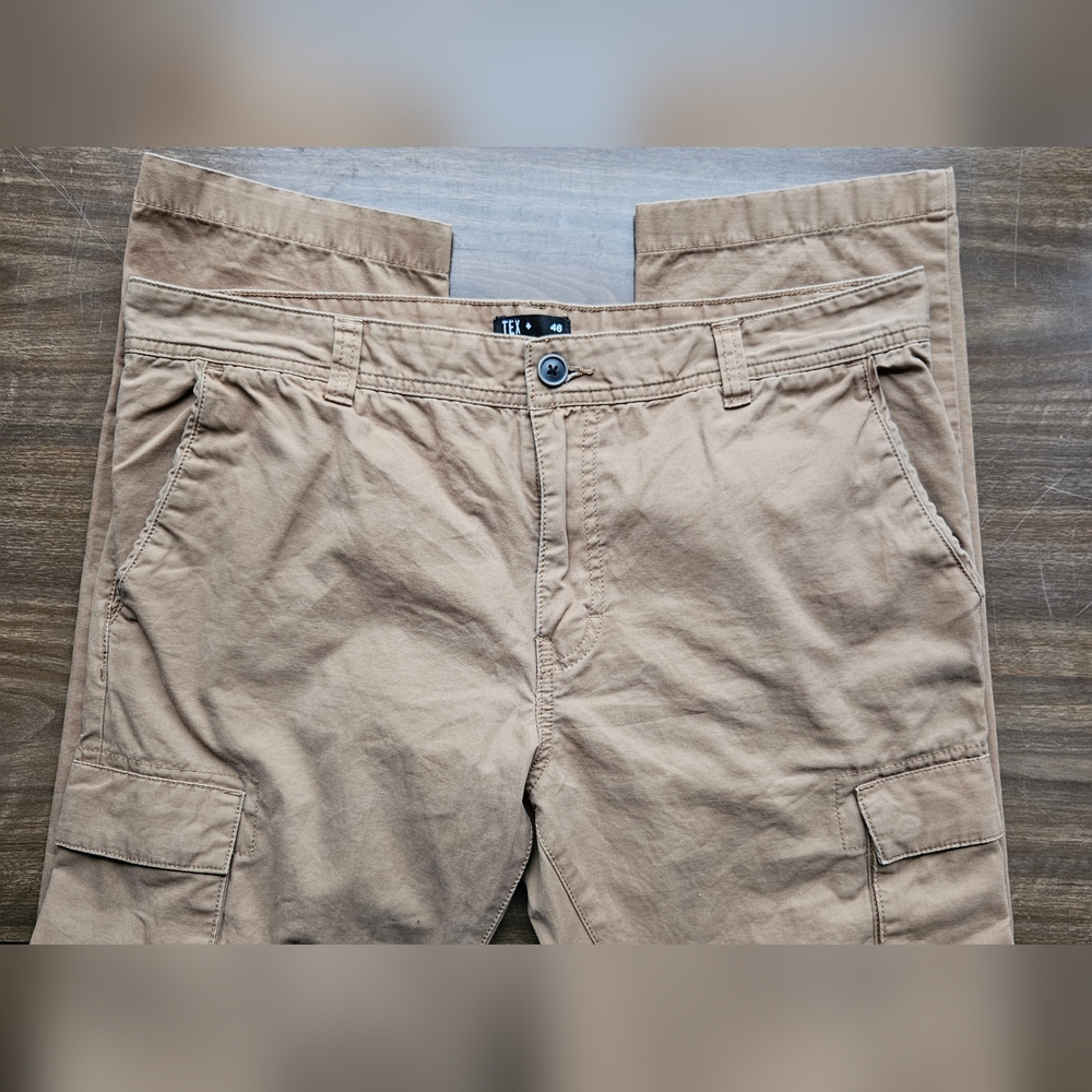 TEX Men's Khaki Carmel Cargo Pants Size 36